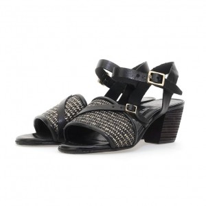 Black A.S.98 Ayden Women's Sandals | IL-ZKVD27165