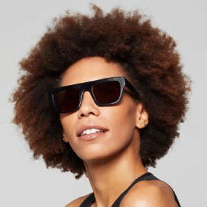 Black A.S.98 Dahlia Women's Sunglasses | IL-JLSM01935