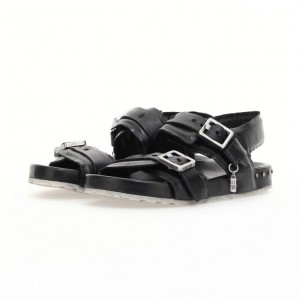 Black A.S.98 Evelyn Women's Sandals | IL-KSRV81057