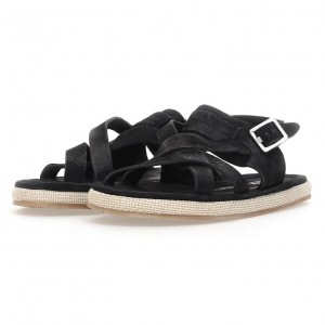 Black A.S.98 Milford Men's Sandals | IL-QACO39026