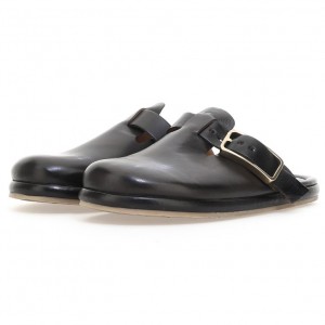 Black A.S.98 Mules Mike Men's flat shoes | IL-WXFY65918