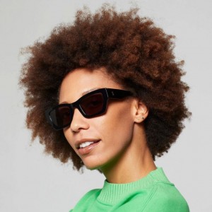 Black A.S.98 Till Women's Sunglasses | IL-SGKW08694