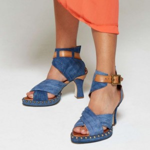 Blue A.S.98 Voni Women's Sandals | IL-DQRG36810