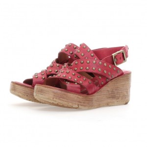 Dark Red A.S.98 Normand Women's Sandals | IL-AIXR47230