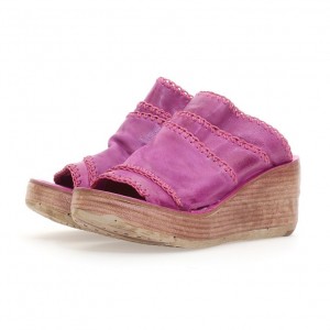 Fuchsia A.S.98 Nivek Women's Sandals | IL-RUBC75483