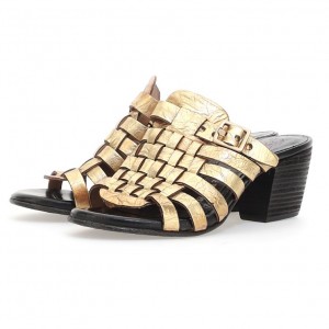 Gold A.S.98 Abigayle Women's Sandals | IL-MFHX03241