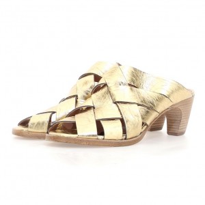 Gold A.S.98 Bessie Women's Sandals | IL-JSWH31867