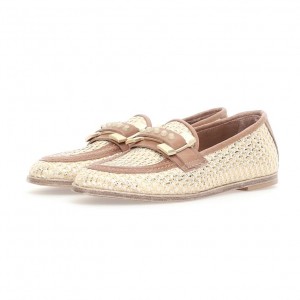 Gold A.S.98 Janele Women's flat shoes | IL-PZTR16902