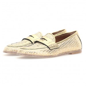 Gold A.S.98 Janene Women's flat shoes | IL-BTZF71830