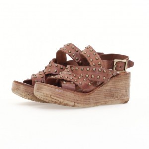 Khaki A.S.98 Normand Women's Sandals | IL-UXKA45190