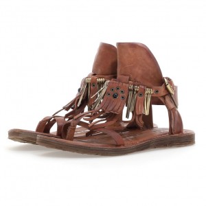 Khaki A.S.98 Reina Women's Sandals | IL-IGRS59710