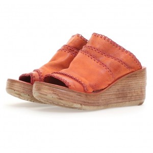 Orange A.S.98 Nivek Women's Sandals | IL-YRCW75381