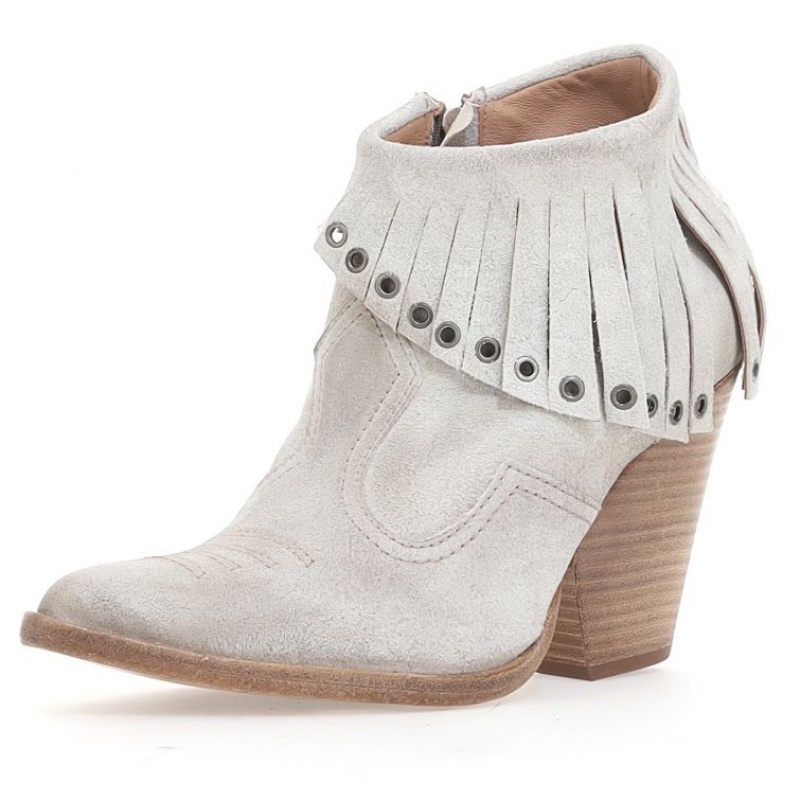 Beige A.S.98 Brigit Women's Ankle boots | IL-TDZN15907