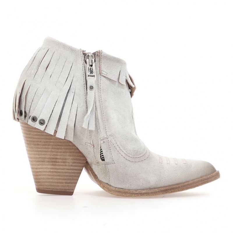 Beige A.S.98 Brigit Women's Ankle boots | IL-TDZN15907