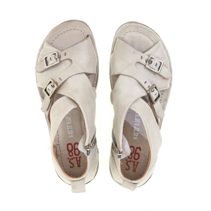 Beige A.S.98 Ruth Women's Sandals | IL-NVKQ06258