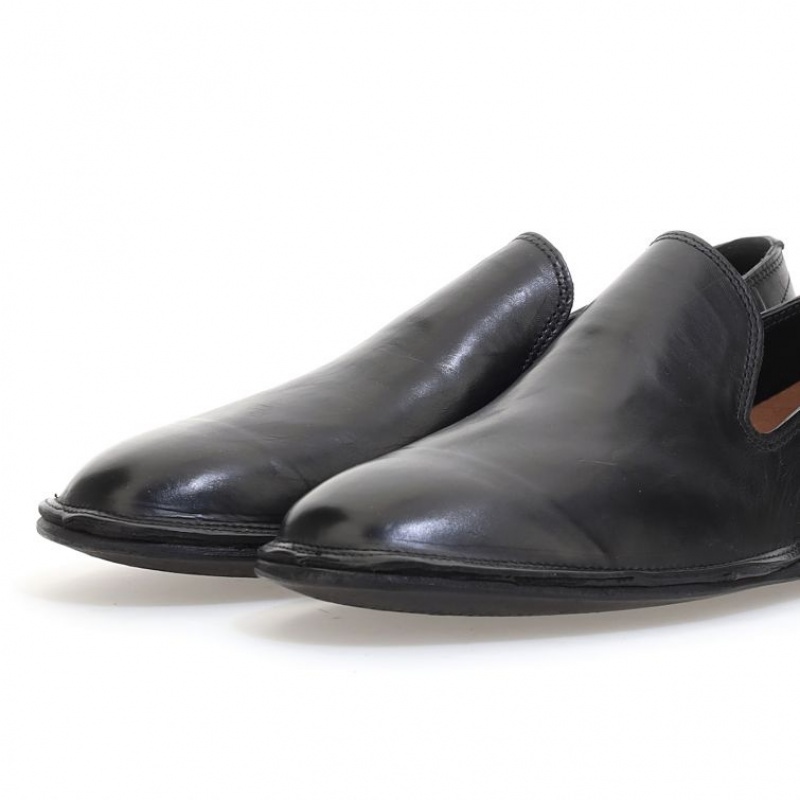 Black A.S.98 Alberic Men's flat shoes | IL-IVCE50946