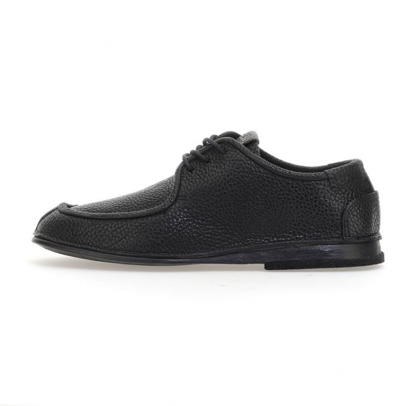 Black A.S.98 Alf Men's flat shoes | IL-UFNK81045