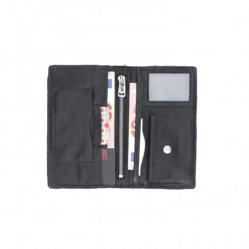 Black A.S.98 Austen Unisex Wallets | IL-REOF96308