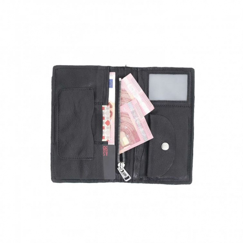 Black A.S.98 Austen Unisex Wallets | IL-REOF96308