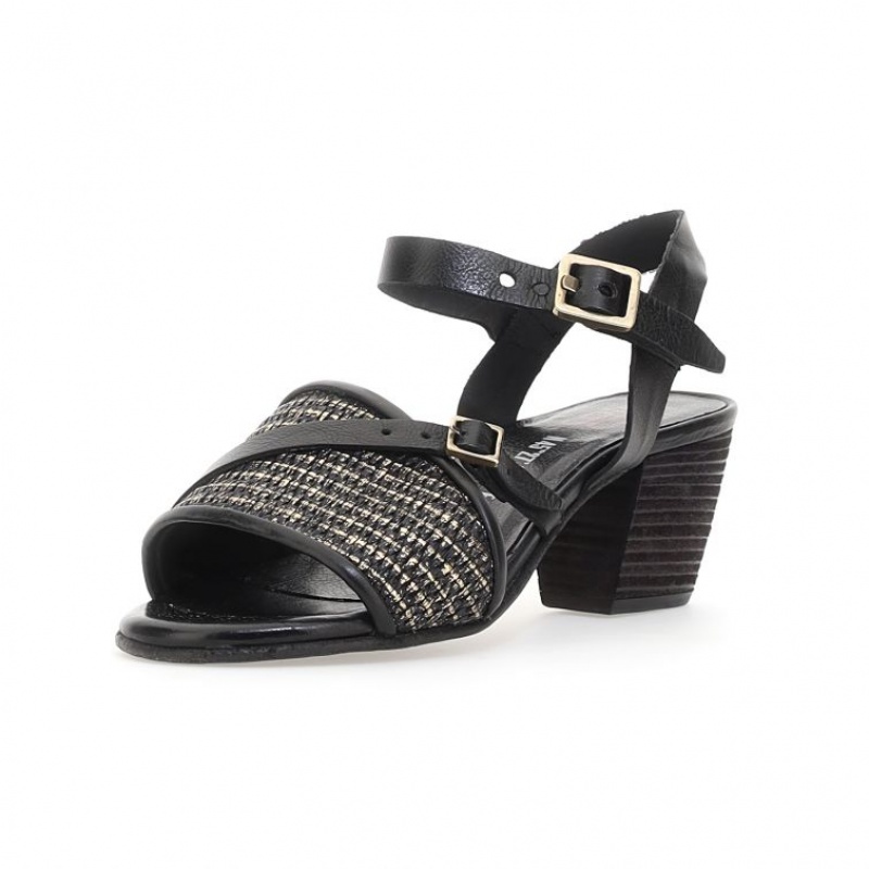 Black A.S.98 Ayden Women's Sandals | IL-ZKVD27165