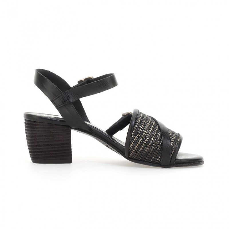 Black A.S.98 Ayden Women's Sandals | IL-ZKVD27165