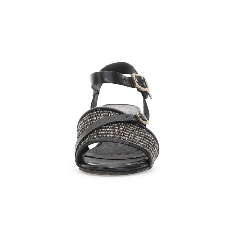 Black A.S.98 Ayden Women's Sandals | IL-ZKVD27165