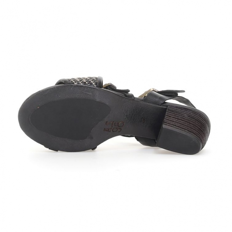 Black A.S.98 Ayden Women's Sandals | IL-ZKVD27165