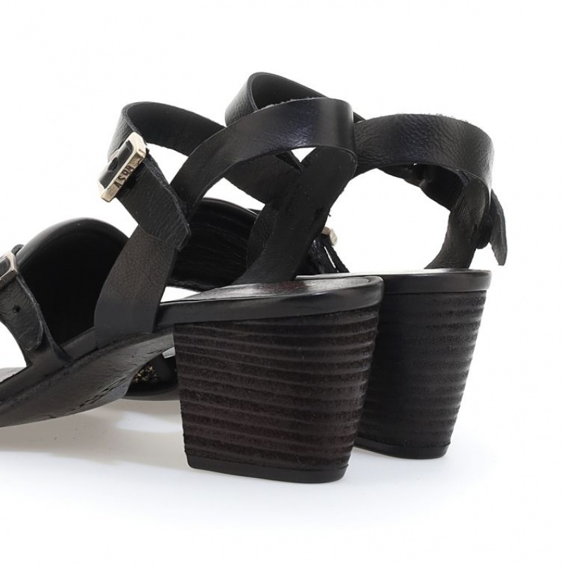 Black A.S.98 Ayden Women's Sandals | IL-ZKVD27165