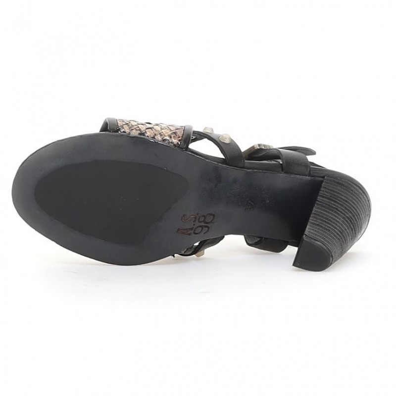 Black A.S.98 Becci Women's Sandals | IL-URZB68470