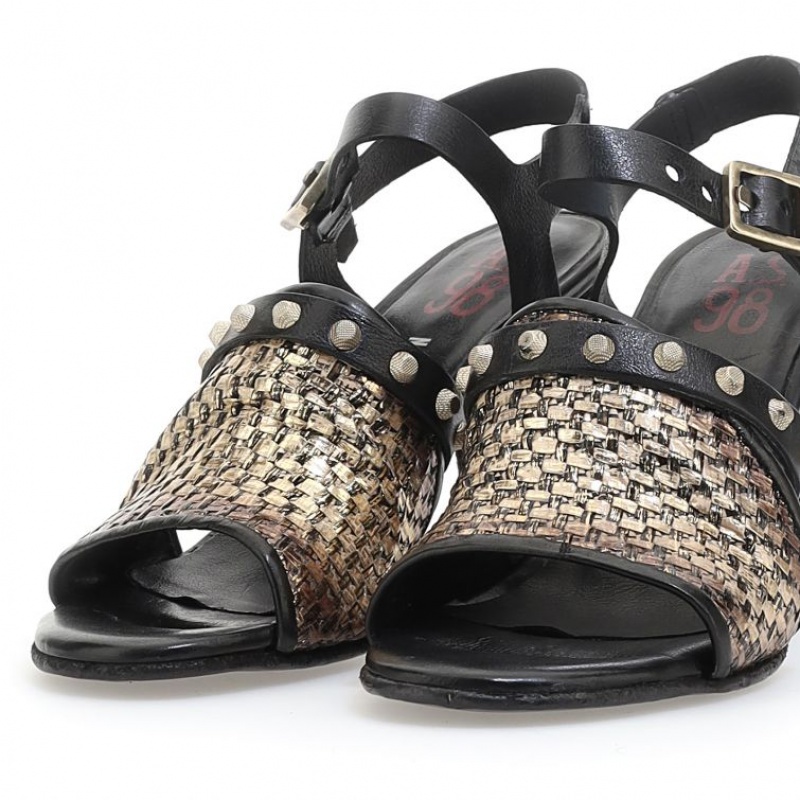 Black A.S.98 Becci Women's Sandals | IL-URZB68470