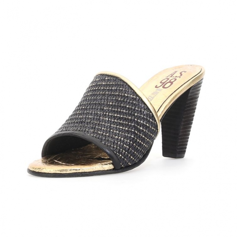 Black A.S.98 Bethany Women's Sandals | IL-ISPD46835