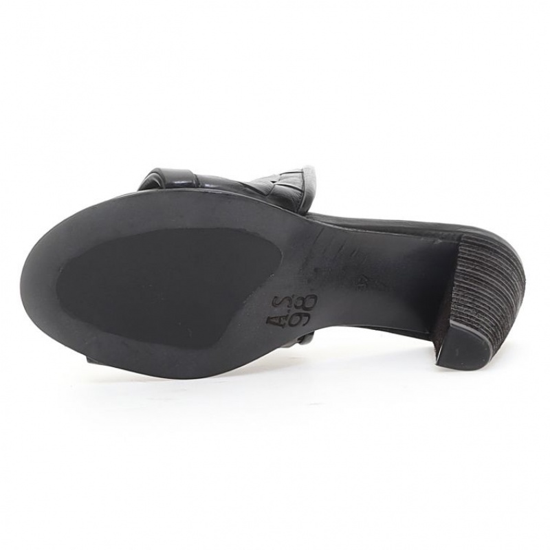 Black A.S.98 Bethel Women's Sandals | IL-RFVX25391