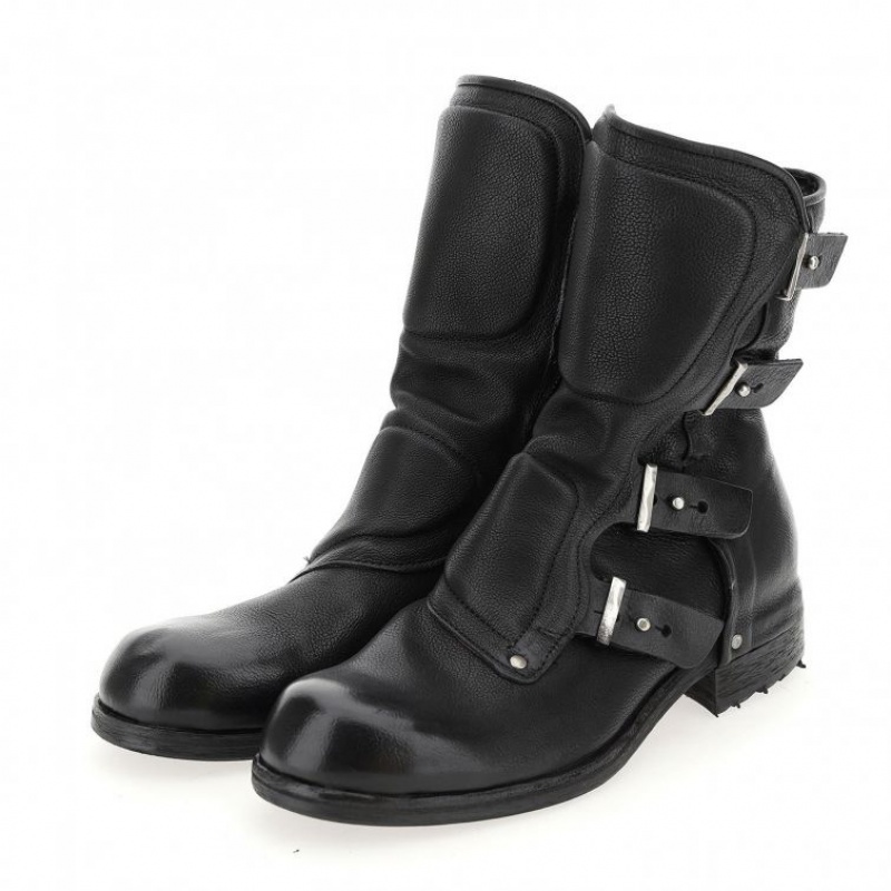 Black A.S.98 Boots Shield 409204 Men's Ankle boots | IL-MEJB58791