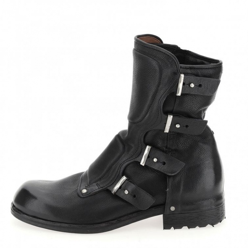 Black A.S.98 Boots Shield 409204 Men's Ankle boots | IL-MEJB58791