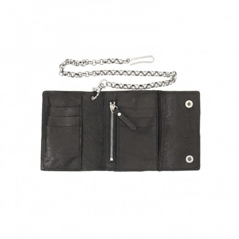 Black A.S.98 Buck Unisex Wallets | IL-MSHI09428