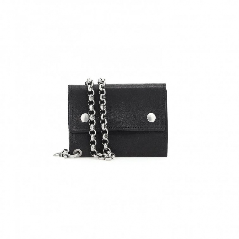 Black A.S.98 Buck Unisex Wallets | IL-MSHI09428