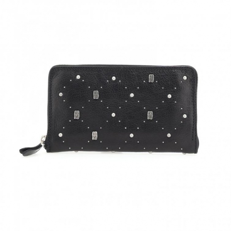 Black A.S.98 Chet Unisex Wallets | IL-BRWX65290