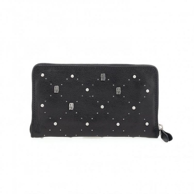 Black A.S.98 Chet Unisex Wallets | IL-BRWX65290