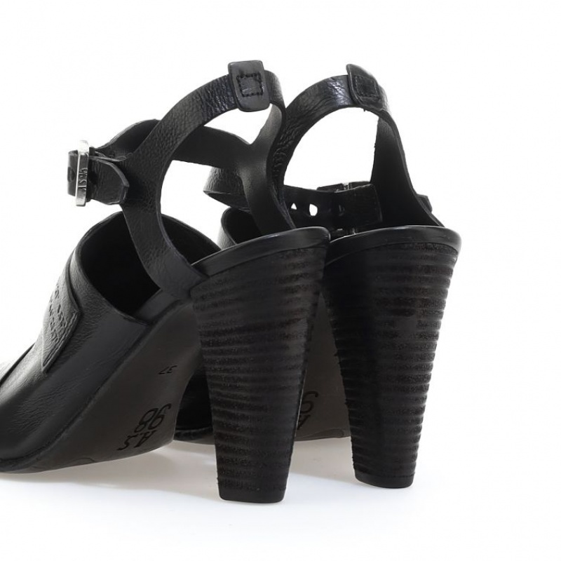 Black A.S.98 Clarise Women's Sandals | IL-AGZN79460