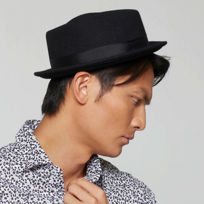 Black A.S.98 Clive Men\'s hats | IL-ODIY24608