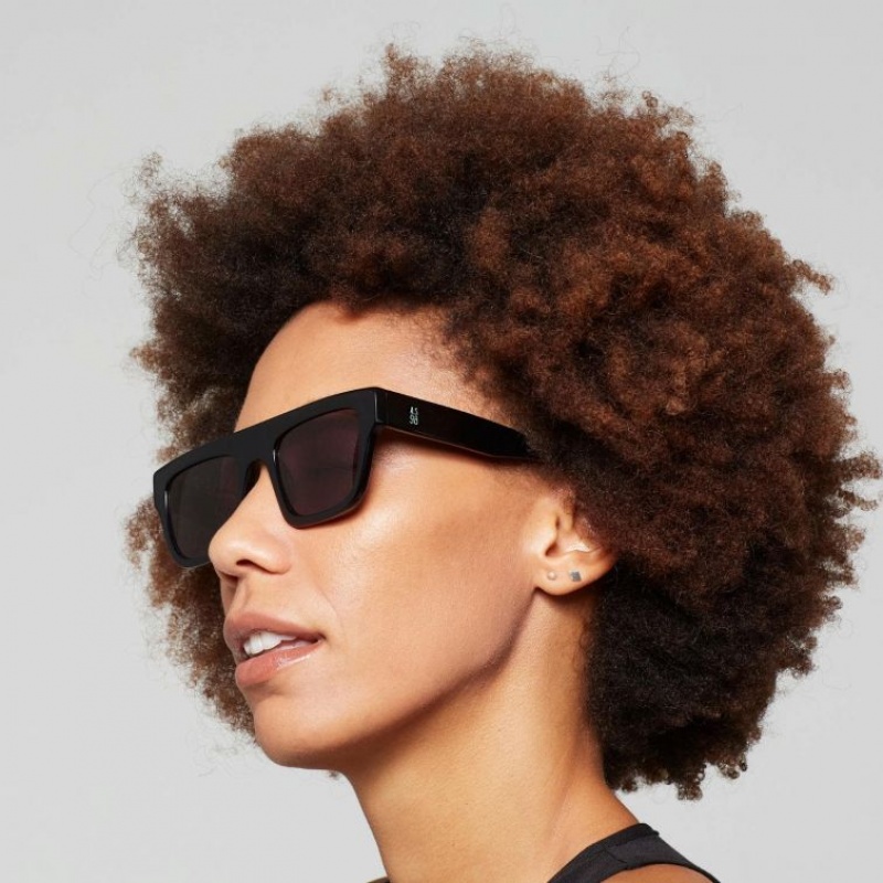 Black A.S.98 Dahlia Women's Sunglasses | IL-JLSM01935