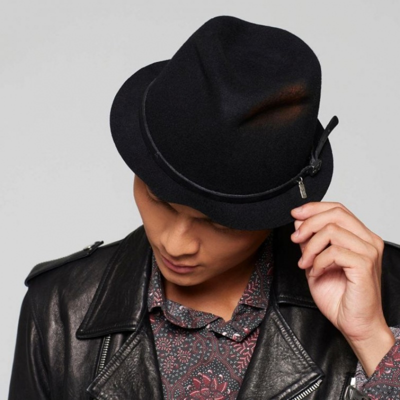 Black A.S.98 Dolly Men's hats | IL-XUOT67520