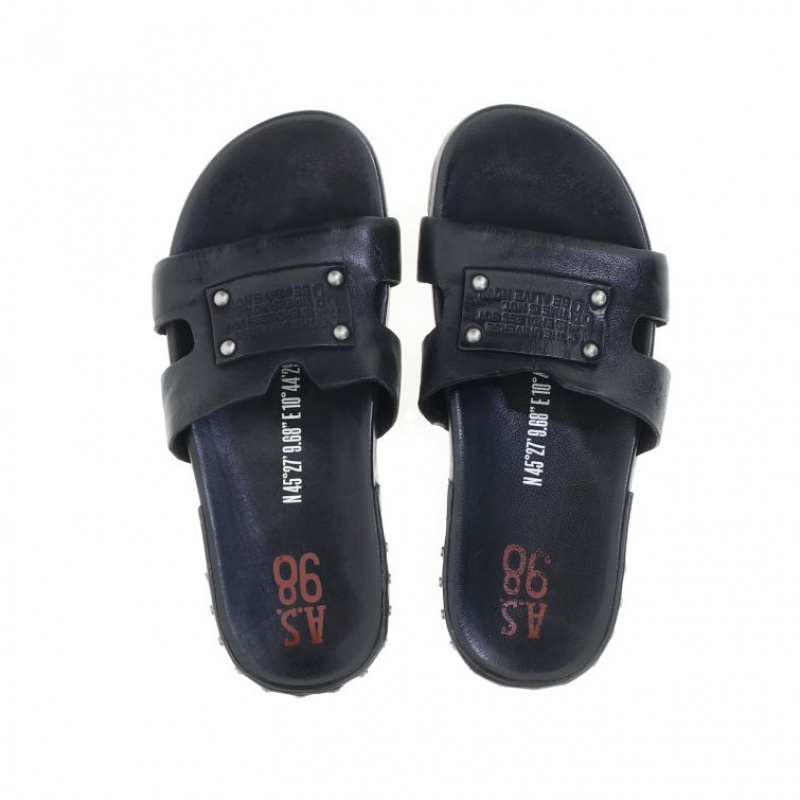 Black A.S.98 Erin Women's Sandals | IL-KNZL73081