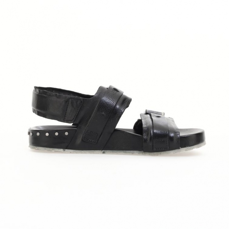 Black A.S.98 Evelyn Women's Sandals | IL-KSRV81057