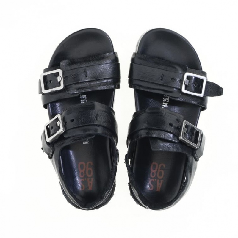 Black A.S.98 Evelyn Women's Sandals | IL-KSRV81057