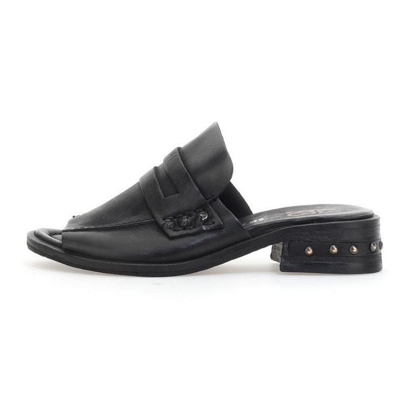 Black A.S.98 Godfrey Women's Mules | IL-EZML76549