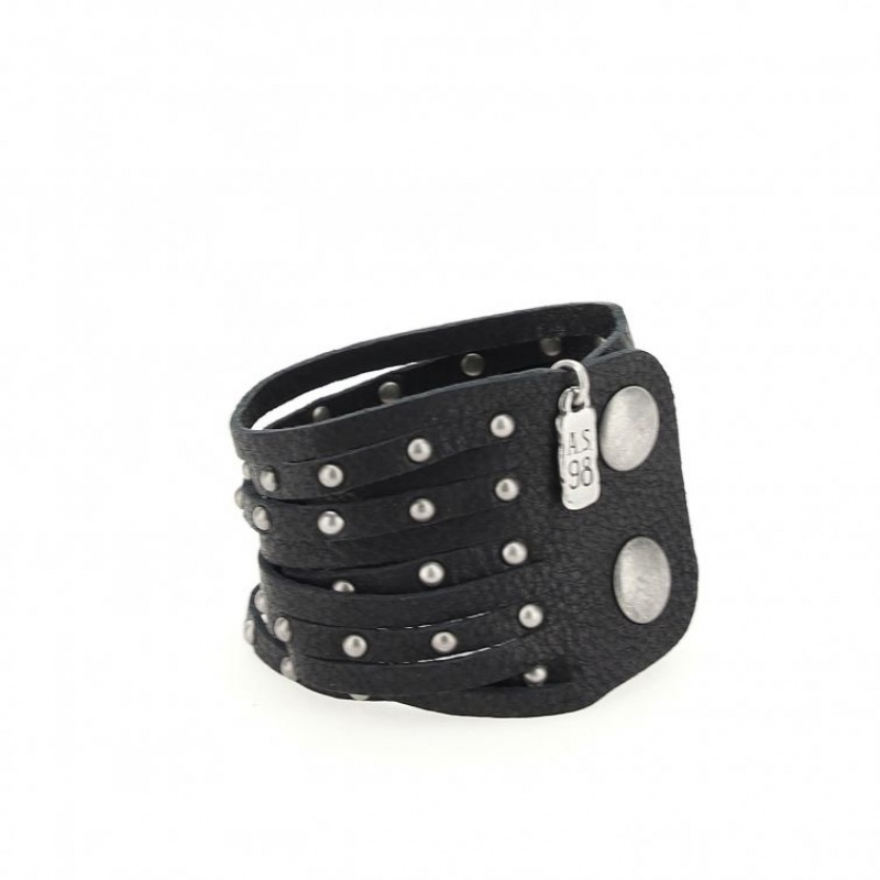 Black A.S.98 Ian Unisex Bracelet | IL-AWCI46328