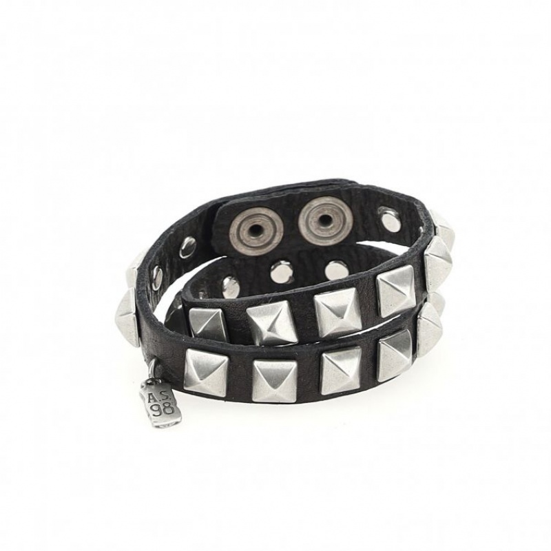 Black A.S.98 Jaxon Unisex Bracelet | IL-OMKW16942