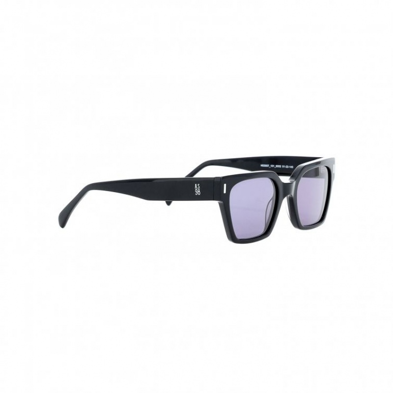 Black A.S.98 Kirk Men's Sunglasses | IL-MNZW27083