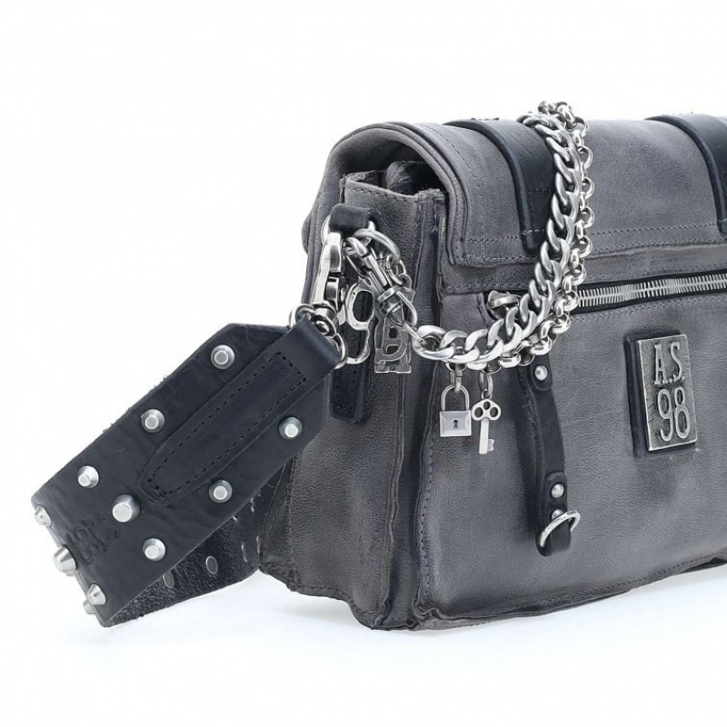 Black A.S.98 Konnor Unisex Shoulder Bags | IL-UVBH29763